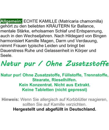 Chamomile Chamomilla 720 Capsules - Natural Stomach & Intestine Adaptogen - Relaxation Support - Pure Chamomile Flowers - No Additives (2x360 129.6g) - Buy Online on GoSupps.com