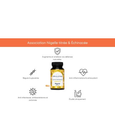 Immunity - Increases your immune defenses - Formulated by a Pharmacist - Nigella capsules titrated to 20% Thymoquinone Echinacea Purpurea Zinc and Vitamin D3 - 2 Month course - Vegan - Buy Online on GoSupps.com