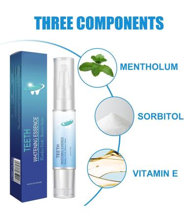Jinxsen Teeth Whitening Essence Pen - Natural Stain Remover Gel Fast & Sensitivity-Free Travel-Friendly Tooth Whitening Solution - Buy Online on GoSupps.com