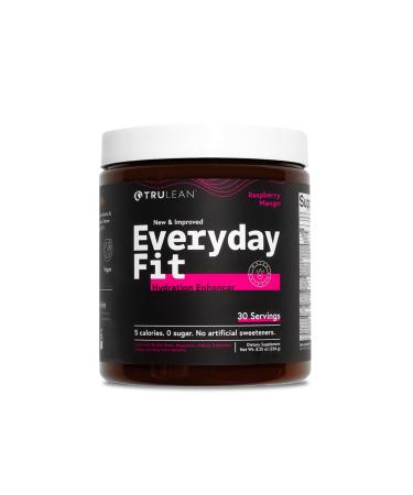 TRULEAN Everyday Fit Water Enhancer Sugar Free Electrolyte Powder Drink BCAA Blend Keto Amino Acid Supplement Tasty Sweet Raspberry Mango 30 Servings (Pack of 1)