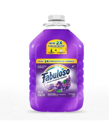 Fabuloso Multi- Purpose Cleaner 1 Gallon Lavender Scent 2x Concentrated Formula - for Floors Counters and Windows Bundled with a PD Ship Safe Bag