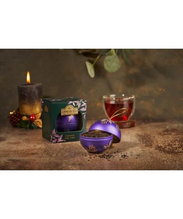 Ahmad Tea & KEW Gardens Christmas Bauble Earl Grey Caddy Gift 25g | Black - 24g Loose Leaf - Buy Online on GoSupps.com