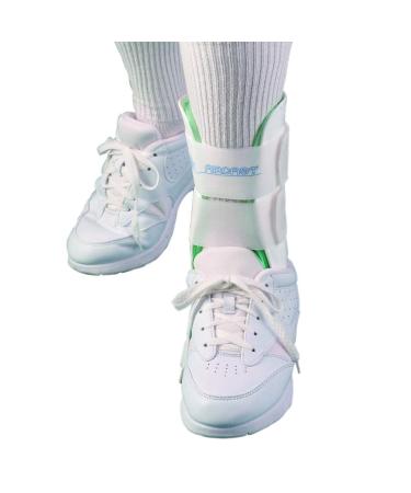 DJO Aircast Ankle Brace for Kids Ages 2-10 | Pediatric Left Foot Support 6" Length - International Shipping Available - Buy Online on GoSupps.com