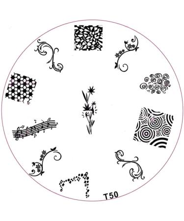 ++SPECIAL ITEM++ Stamping stencil T-Series: T50 Music notes football tendrils