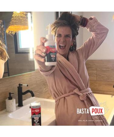 BastaPoux Traitement Anti-Poux et Lentes 1 Application Suffit Actif Naturel Brevet Crystalysine Sans Peignage Non Gras & Facile Rincer Enfants & Femmes Enceintes - Buy Online on GoSupps.com