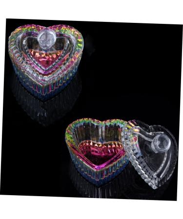 FOMIYES 3 Sets Nail Art Crystal Cup Nail Glass Dish Nail Crystal Bowl Container Nail Art Cup Nails Pen Holder Glass Cups with Lid Shot Glass with Lid Tool Abs Dedicated - Buy Online on GoSupps.com