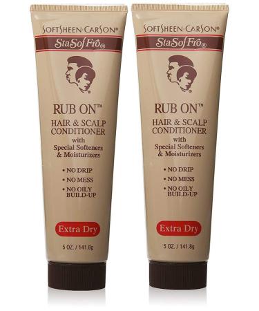 Sta-Sof-Fro Rub On Hair & Scalp Conditioner Extra Dry 5 oz (Pack of 2) 5 Ounce (Pack of 2)