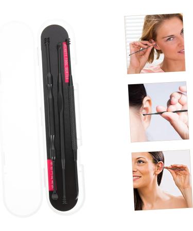 Hemoton 1 Set Ear Pick Limpiador De Oidos Household Tools Portable Ear Pick Ear Wax Digger Ear Spoon Cleaner Dual Use Earwax Tool Ear Supplies Stainless Steel Earwax Tool Black Outdoor - Buy Online on GoSupps.com