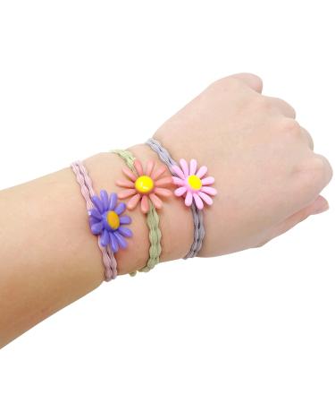 Honbay 30PCS Elastic Daisies Hair Ties - Cute Ponytail Holders for Thick & Curly Hair (5 Colors) - Buy Online on GoSupps.com