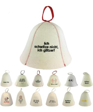 GMMH sauna hat made of wool felt - felt sauna cap for women and men felt cap hat felt hat cap for sauna (SS20-018) - Buy Online on GoSupps.com