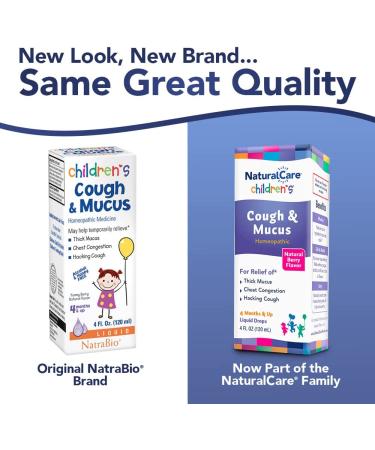 NatraBio Children's Cough & Mucus â€“ Alcohol-Free Yummy Berry Flavor (4 fl oz) | Natural Relief for Ages 4+ - Buy Online on GoSupps.com