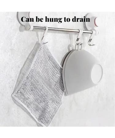 Stainless Steel Cloth 2024 New Multifunctional Wire Wipes Reusable Household Kitchen Cleaning Wipes 9PCS and Pair of Cleaning Gloves - Buy Online on GoSupps.com