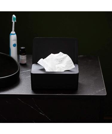 Wipes Dispenser & Holder with Sealing Design - Black | Keep Wipes Fresh | Refillable Container - Perfect for Bathroom | Baby Wipe Case with Lids - Buy Online on GoSupps.com