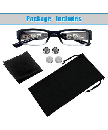 LED Lighted Reading Glasses with Magnifying Lens for Nighttime Reading - Buy Online on GoSupps.com