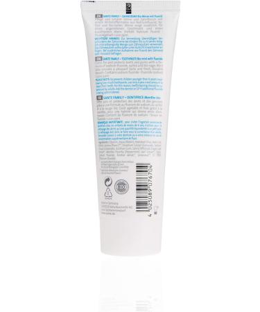 SANTE Family Toothpaste - 6 X 75 Ml | Organic Mint & Sage | Vegan Fluoride-Contains Natural Cosmetics for Healthy Smiles - Buy Online on GoSupps.com