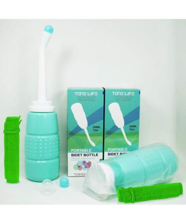 2PCS Portable Bidet 350ml - Travel Peri Bottle for Momwasher - Ideal for Kids, Pregnant Women, Elderly - Handheld Sprayer for Camping - 12oz, 2 Pack - Buy Online on GoSupps.com