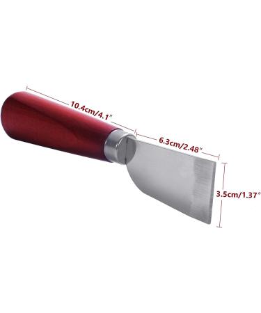 Dujiso Leather Cutting Knife with Wooden Handle - Ideal for DIY Leathercraft | Leather Working Tool for Precision Cutting - Buy Online on GoSupps.com