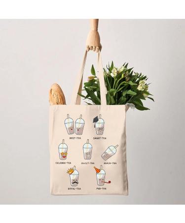 G2TUP Boba Milk Tea Lover Gift Cute Bubble Tea Kawaii Tote Bag Boba G-irl Handbag Drinks Lover Gift Who Loves Boba Bag Bubble Tea Kawaii Tb - Buy Online on GoSupps.com
