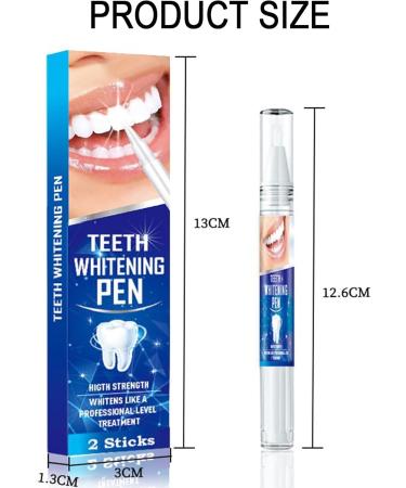 Pemarlis Teeth Whitening Pen - 2 Pack Bleaching Gel for Fast Effective Stain Removal & Gentle Whitening - Buy Online on GoSupps.com