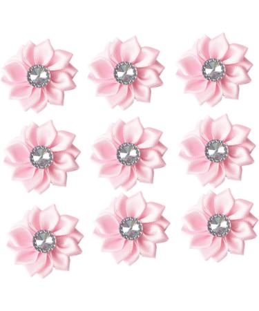 Alipis 3pcs 1 20pcs Head Band Rhinestones Flower Applique Ornament Cloth Bloom Ribbon Flower Bow Tie Set Pinkx3pcs Size 1x3pcs - Buy Online on GoSupps.com