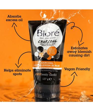 Biore Charcoal Oil Control Scrub 127 g - Buy Online on GoSupps.com