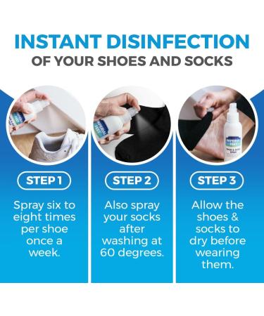Ultimate Nail Fungus Treatment Set - Fungal nail treatment with Preventive Anti-fungal Shoe and sock Spray and pink Nail Polish - Buy Online on GoSupps.com