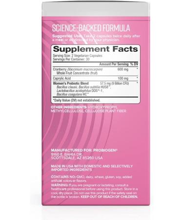 Women s Daily Probiotic Supplement Vitality Probiotic with Smart Spore Technology Lactobacillus Cultures Gut & Vaginal Health Support Gluten-Free Non-GMO - 60 Capsules - Buy Online on GoSupps.com