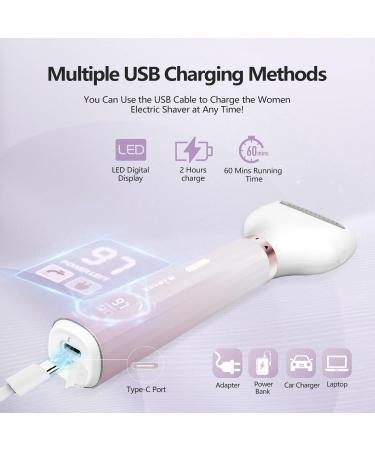 Shop 5-in-1 Electric Razors for Women | Painless Facial Hair Remover & Rechargeable Bikini Trimmer - Wet/Dry Use - Buy Online on GoSupps.com