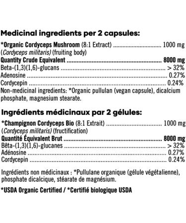 ENERGIZE NOW by EVERSIO WELLNESS - Organic Cordyceps Mushroom Supplement - 8:1 Cordyceps Militaris Extract in 60 Vegan Capsules (500mg) - Cordyceps Mushroom Capsules Made with Organic Extract from Real Mushrooms and NO GRAIN - 32% Verified Beta-D-Glucans! - Buy Online on GoSupps.com