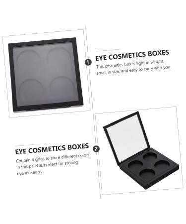 FRCOLOR 10 Pcs Eye Shadow Blank as Blush Box - Travel-Friendly Cosmetic Organizer (10x9cm) - Black - Buy Online on GoSupps.com