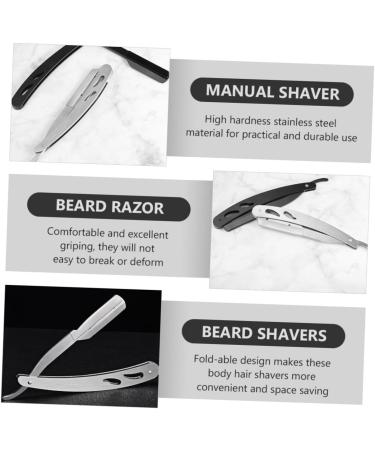 Buy Minkissy 2pcs Vintage Razor Holder - Stainless Steel Hairy Knife - Foldable & Durable | International Shipping Available - Buy Online on GoSupps.com