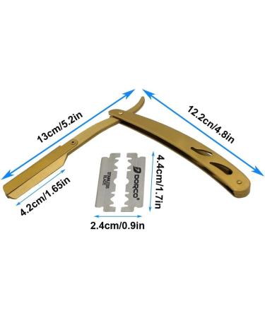 Cesfonjer Bart Razor for Men | Professional Straight Edge Folding Razor | 100% Stainless Steel & 10 Premium Replacement Blades - Shop Now! - Buy Online on GoSupps.com