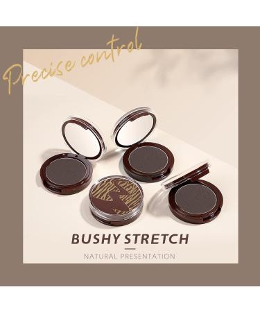Eyebrow Stamp Makeup Set with 24 Stencils | Long-Lasting & Waterproof Eyebrow Powder Kit - Black Brown | 0.25 oz (Pack of 4) - Buy Online on GoSupps.com