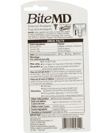 Cutter Bite MD Insect Bite Relief 0.5 oz (Pack of 7) - Fast-Acting Relief for Multiple Bites - Buy Online on GoSupps.com