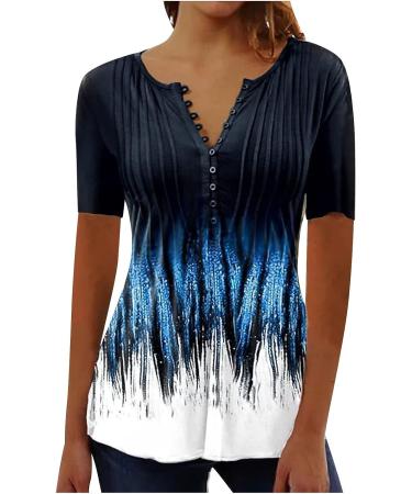 Music Note Print Red Plus Size Tunic for Women - Short Sleeve Asymmetrical Crewneck Blouse in 4X-Large - Buy Online on GoSupps.com