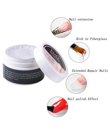 Buy Gzsyy Advanced UV Fiberglass Gel - 15ml Nail Extension Starter Set | Perfect for Geln gel - Rose Color - Buy Online on GoSupps.com