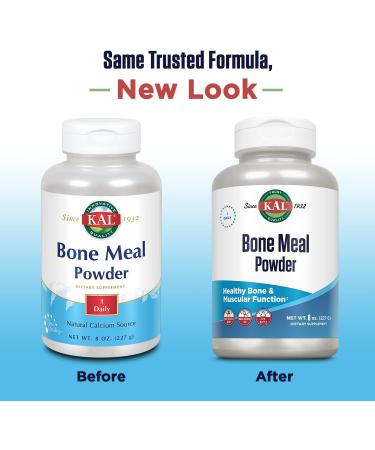 KAL Bone Meal Powder 8 oz - Premium Calcium & Phosphorus Supplement - Buy Online on GoSupps.com