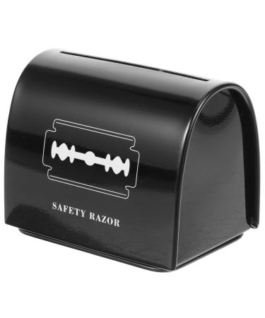 Frcolor Storage Box for Barber Razor Blades Razor Bank Disposal case for knife-consolation case blade disposal container portable stainless steel disposal box