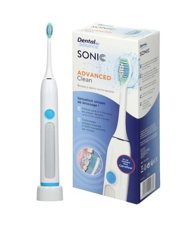 Advanced Clean Sonic Electric toothbrush with 1x attachment brush and charging station - 2 minutes Timer - LED charging indicator - 31 000 vibrations/min - waterproof - Electrical sound toothbrush