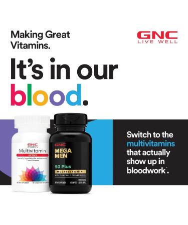 GNC Mega Men Multivitamin Caplets, Clinically Proven to Feel Better, Immune Support, Energy Support, Antioxidants, B Vitamins, Vitamin D-3, Timed Release, 180 count, 90 day supply - Buy Online on GoSupps.com