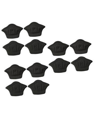 FRCOLOR 6 Pairs Follow up Black Heels for Women Closed Toe Boys Black Sneakers Women Sneaker Heel Pads Boys Boots Mens Sneakers Foot Heel Pad Women's Pulled Cloth Protection Pad Filling