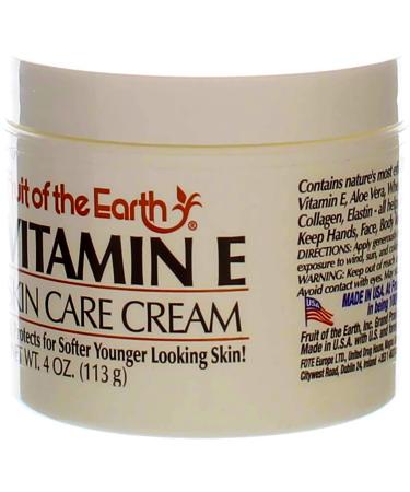 Fruit of the Earth Vitamin E Skin Care Cream 4 oz (Pack of 2) - Moisturizing Cream for Nourished Skin - Buy Online on GoSupps.com