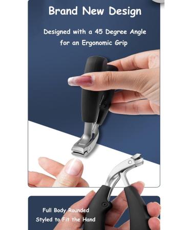 Dinghoale Nail Clippers Toenail Clippers for Thick Nails with Soft Grip Stainless Steel Nail Clippers Thick Nails Toe Nail Clipper Professional Toenail Clipper for Men Women Senior - Buy Online on GoSupps.com