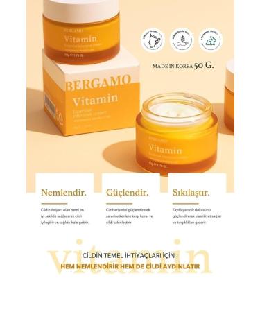 Bergamo Essential Intensive Vitamin Cream 1.76oz/50g | Made in Korea K Beauty Korean Skin Care moisturizer for Dry and Combination Skin Wrinkle Care - Buy Online on GoSupps.com