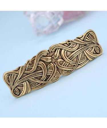 hair clip Vintage Viking Headwear Celtic Knot Protection Hair Clip Barrettes Gift 65mm Golden as described - Buy Online on GoSupps.com