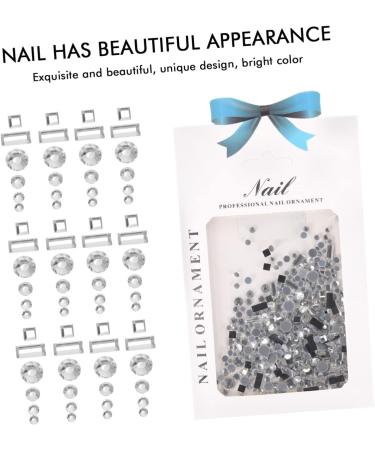 FRCOLOR 1 nail drill AB Nail Art Rhinestones nail sequins and rhinestones Nail Gems Stones Nail Art Rhinestone Flat nail flat back gems trendy jewelry fashion jewelry crystal nail stone 3d 12.4X7.2X0.2cm - Buy Online on GoSupps.com