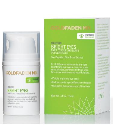 Bright Eyes Dark Circle Concentrate Brightening Eye Cream w/ Soy Peptide  Rice Bran Extract & Arnica | May Reduce Under Eye Darkness  Puffiness & Fine Lines for a More Youthful Glow 0.5 fl. oz. 0.5 Fl Oz (Pack of 1)