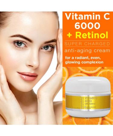 Dermedicine Vitamin C 6000 with Retinol Super Charged Cream 1oz 1 Ounce (Pack of 1) - Buy Online on GoSupps.com