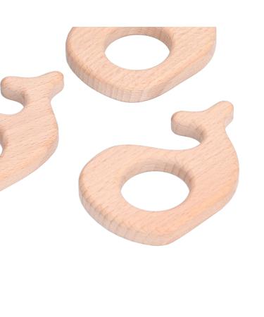 Shanrya Baby Teething Ring Set - 5pcs DIY Wooden Pacifier Chain & Childhood Disease Toys - Ideal for Jewelry Accessories - Buy Online on GoSupps.com