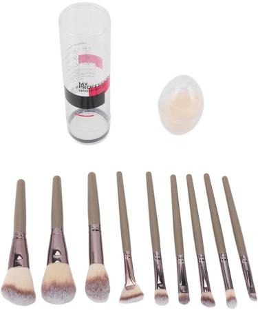 Synthetic Makeup Brushes Sponge 9 Piece Brush Set Soft with Storage Box for Home - Buy Online on GoSupps.com